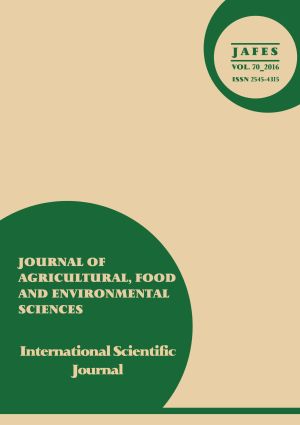 Journal of Agricultural, Food and Environmental Sciences